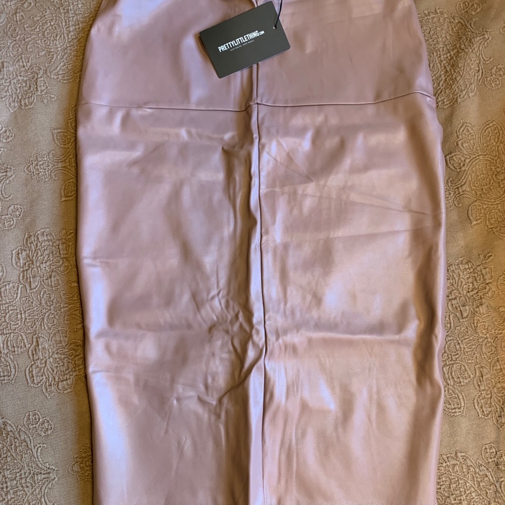 Pretty Little Thing Faux Leather Skirt
